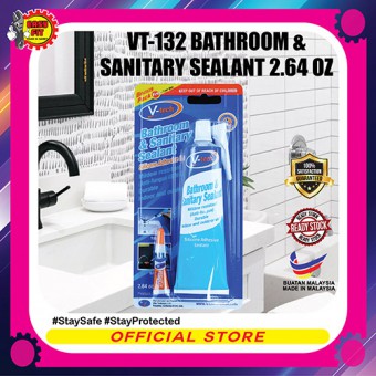 V-Tech - 132 BI - Bathroom and Sanitary Sealant (75gm+1) - White silicone Sealant / Water Resistant